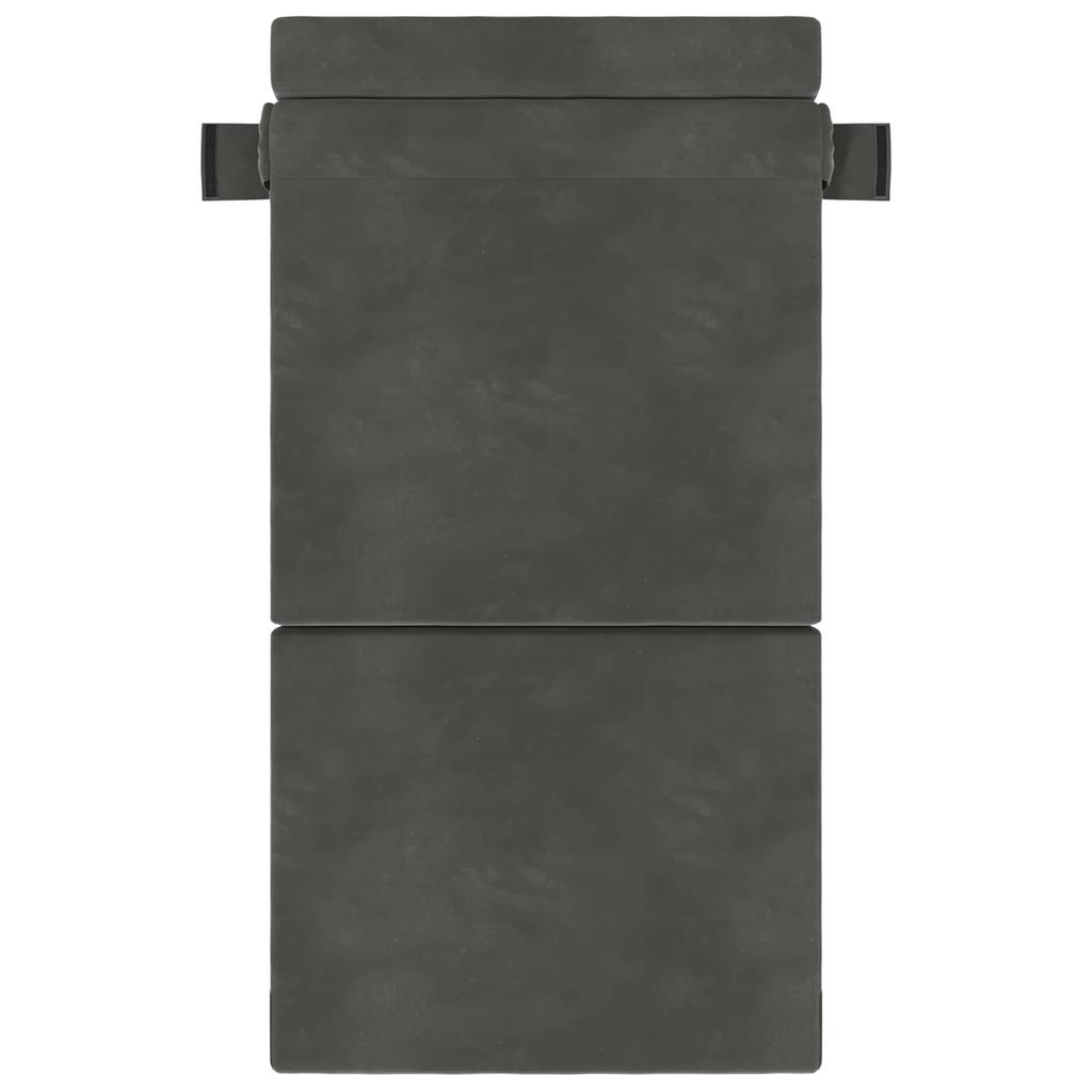 Folding Sofa Bed Dark Grey 100 x 80 x 60 cm Fabric