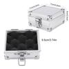 Aluminum Alloy Machine Case   Storage Box with Lock for Moving Coil Machines Electronics Silver 11X11X6Cm