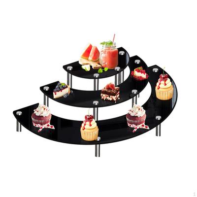3 Tier Acrylic Display Stand for Cupcakes, Desserts, And Collectibles