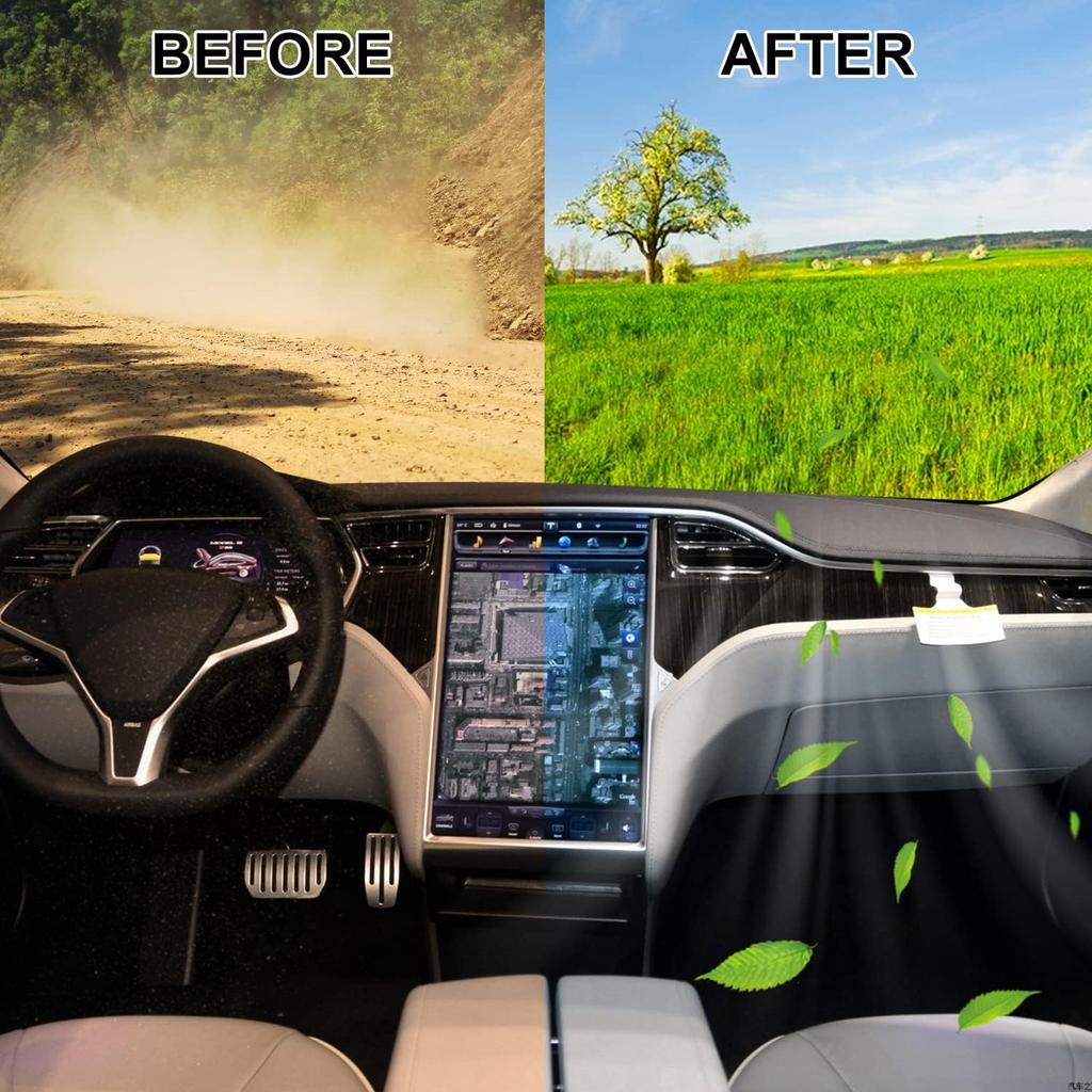 Für Tesla Model S Innenraumfilter mit Aktivkohle Passend für Modell S 2012-2015 1035125-00-A. (Aktivkohle)