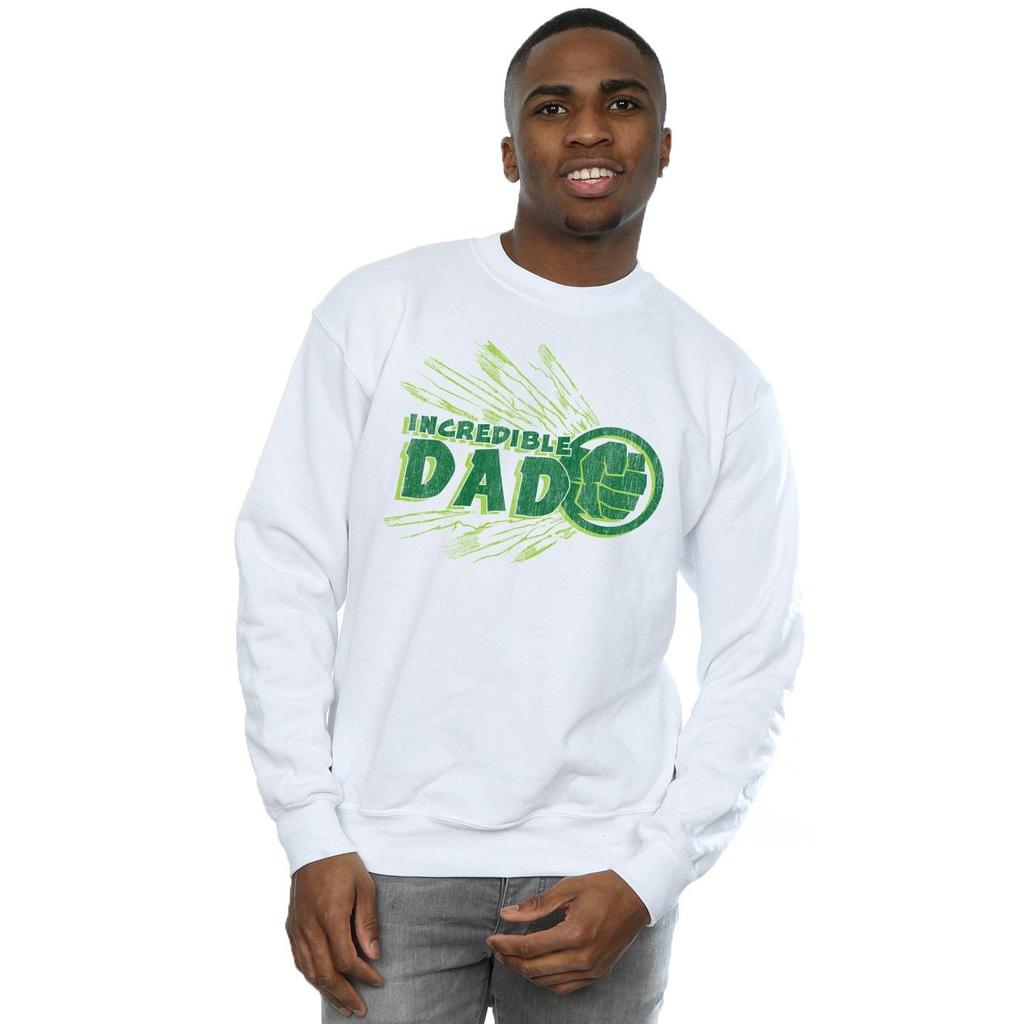 Marvel Mens Hulk Incredible Dad Sweatshirt