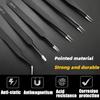 6PCS Precision Tweezers Set ESD Anti-Static Stainless Steel Tweezers Repair Tools for Electronics Repair Soldering Craft