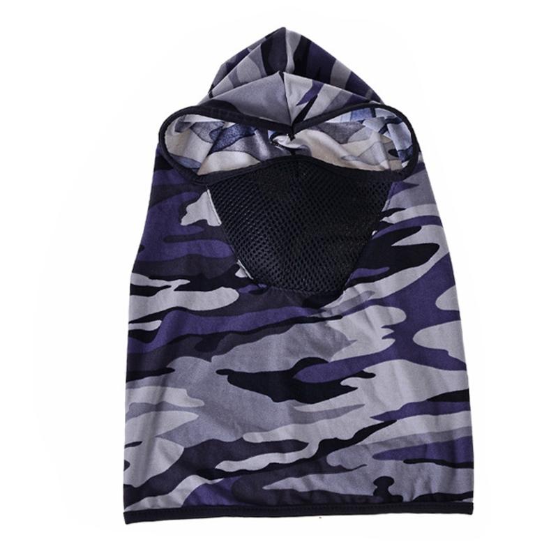 Lightweight Cycling Mask Camo Quick-drying Balaclava Sunscreen Sport Headgear for Cold Weather Chilly Outdoor Activities