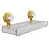 Bathroom Rotating Suction Cup Shelf - Drill-Free Cosmetic Storage & Sink Organizer