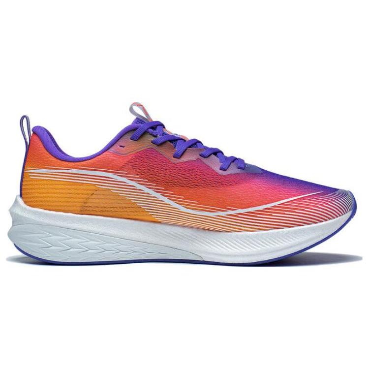 New LiNing Red Hare 6 Pro Cushioning Lightweight Low Top Running Shoes Men's Red Purple ARMT013-15
