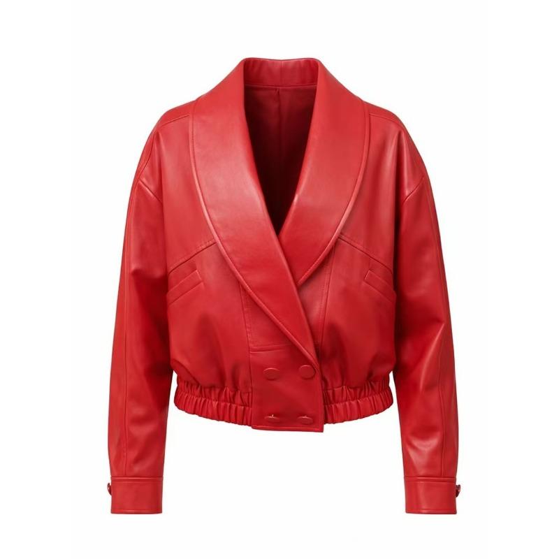 Women S Casual Loose Short Leather