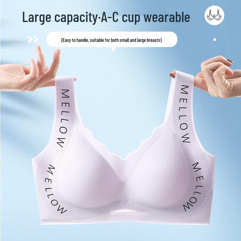 Plus Size Seamless Women’s Push Up Wirefree Icy Wrap Chest Bandeau Bra