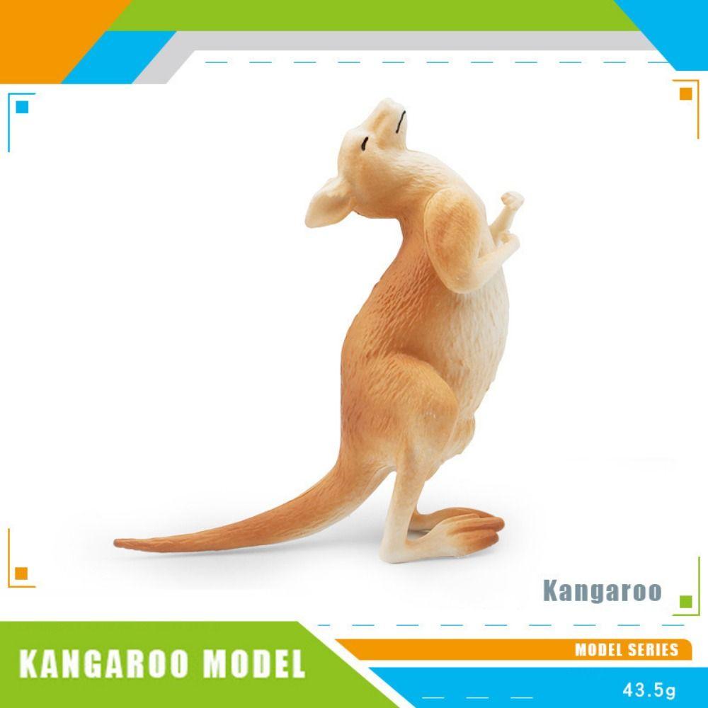 Handmade Craftsmanship Kangaroo Figures Simulated Design Kangaroo Statue Crafts Home Decoration