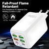 150W 6 Ports USB Charger PD Fast Charging Charger Wall Adapter EU Plug Charger Quick Charge 3.0 Multi Ports Power Adapter