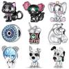 S925 Silver Animal Theme DIY Handmade Bead Jewelry Kit Cute Elephant And Polar Bear Shape Accessories