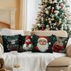 Christmas Cushion Pillowcase Printed Polyester 45X45Cm Throw Pillowcover Decorative Sofa Cushion Pillowslip Home Decor
