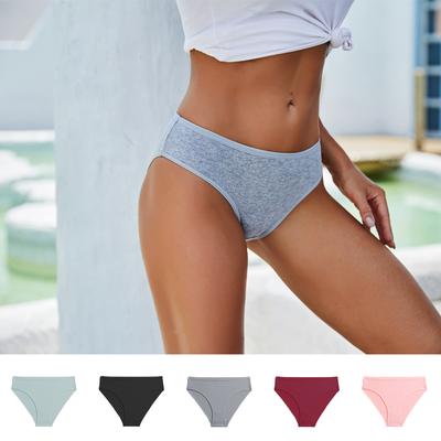 3 pezzi/lotto mutandine da donna a vita alta senza cuciture mutandine intimo slip in cotone lingerie sexy intimo femminile