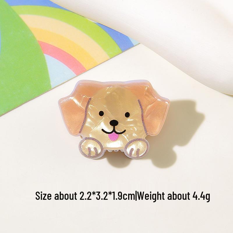 Niedliche Ozeantier Acetat Krallenklemme: Muschel, Delfin, Seestern, Welpen-Design