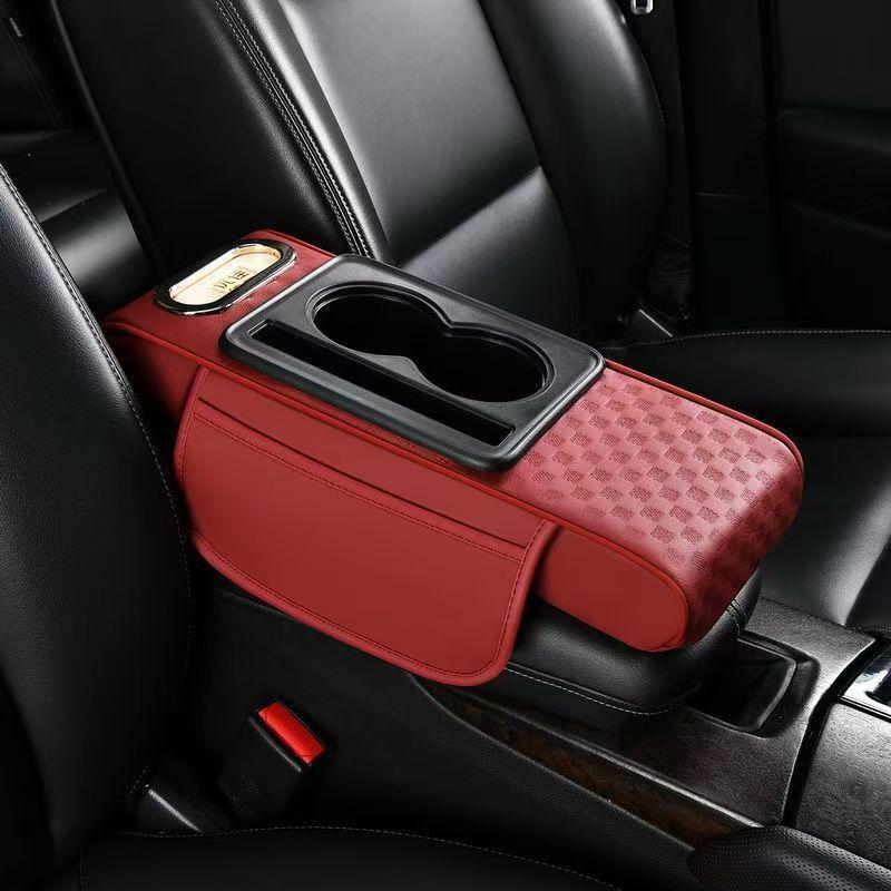 Compact Car Armrest Protective Pad & Tissue Box