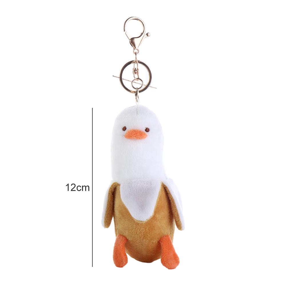 Down Cotton Banana Duck Pendant Peeled Banana Duck Backpack Charm Stuffed Dolls  Birthday Present