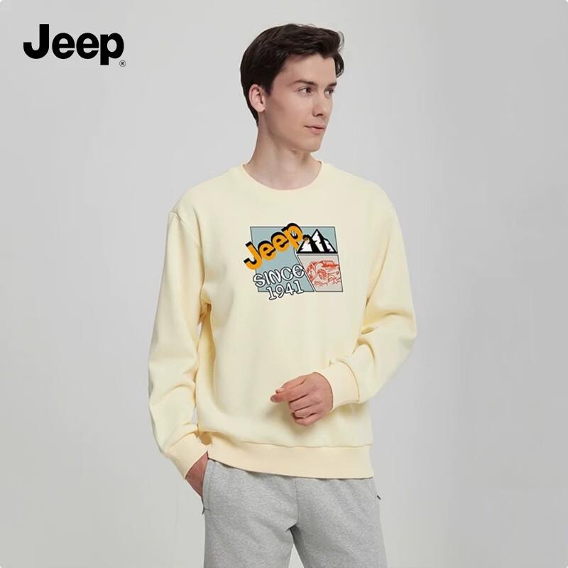 JEEP Unisex Fleece-Lined Crewneck Sweatshirt