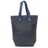 Used Tote Bag Amedabadiago PM Leather/polyester Navy Braid