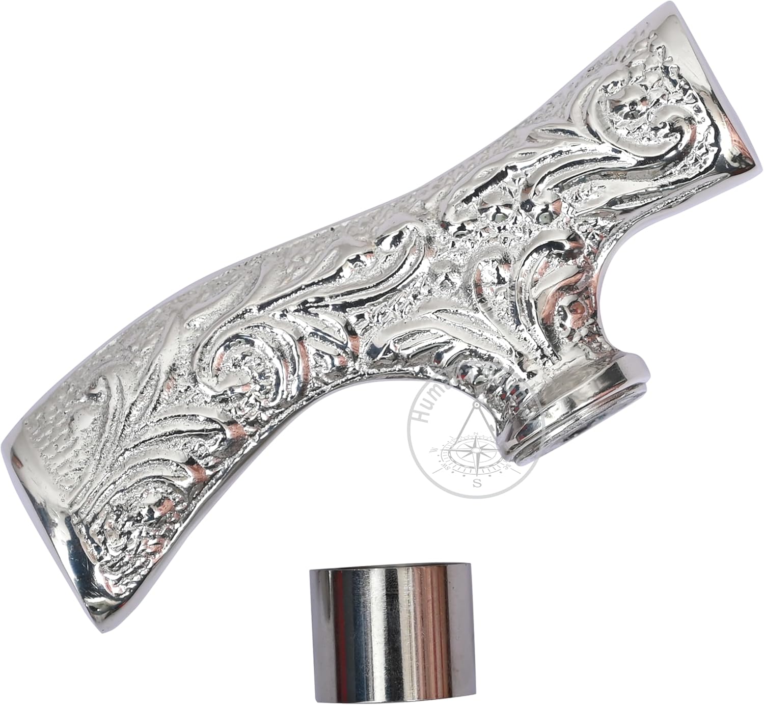 

Роскошная латунная трость с серебряной рукоятью, элегантная трость для поддержки для мужчин и женщин M аэро