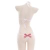 Ice Silk Bow Tie Bikini Lingerie - Low-Rise Japanese Style B0209