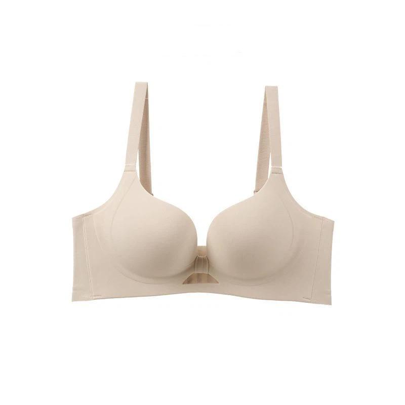 Red Wireless Push Up Bra Seamless Comfortable Lingerie For Women