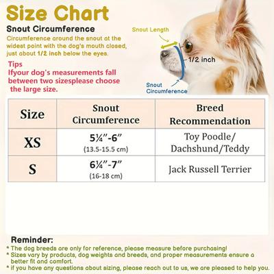 Mesh Muzzle For Short Snout And Small Medium Dogs Anti-Biting, Focus On Brachycephalic Dogs Like Chihuahua Pomeranian
