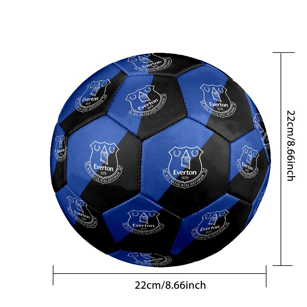 Balón de Fútbol Estampado del Everton Talla 5, Balón de Fútbol Antideslizante para Partido de Adultos, Souvenir para Aficionados al Fútbol