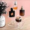 2/3pcs Transparent Acrylic Display Stand 4 Detachable Square Shelves for Showcasing Condiments Figurines Perfumes Jewelry Decor
