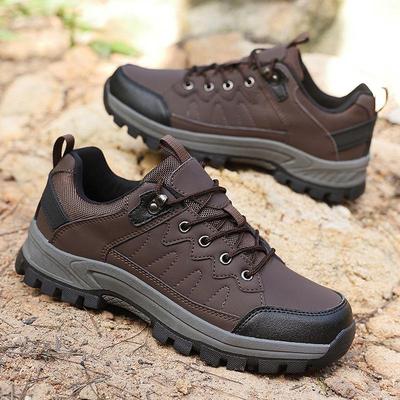 Men's Plus Size 48 Versatile Non-Slip Hiking Shoes for Autumn/Winter