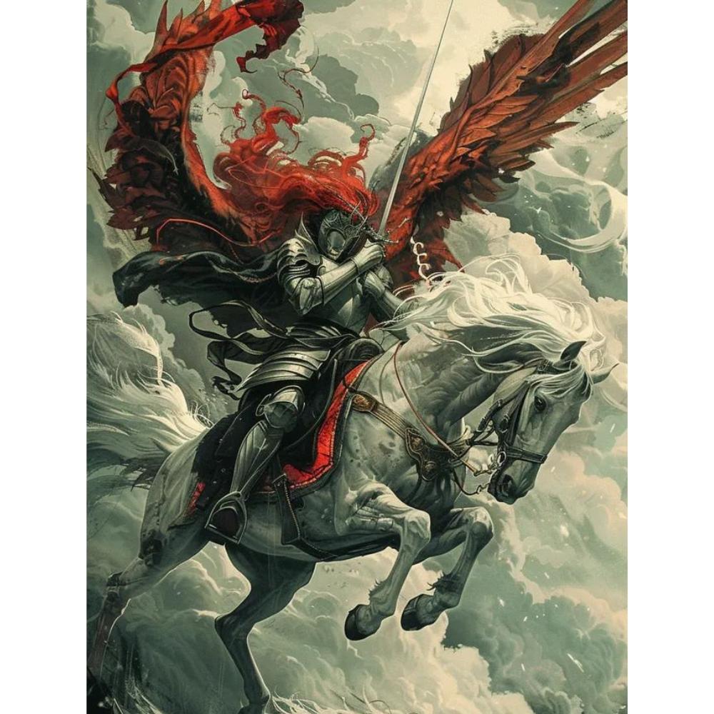 Painting by Numbers Paintings for Painting Majestic Knight 40X50 Cm
