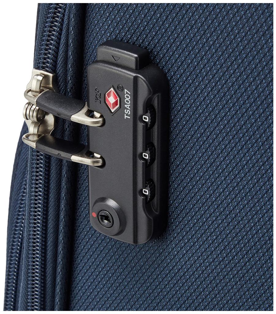 Soft Cabin with TSA Water 55 Blue [Jet Age] Suitcase, Carry, Size, Lock, Repellent, Cm, 2.3 Kg,