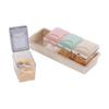 4 Grid Wheat Straw Seasoning Box With Spoon Detachable Seasoning Jar Kitchen Seasoning Box Plastic Seasoning Box Bottle Can Set