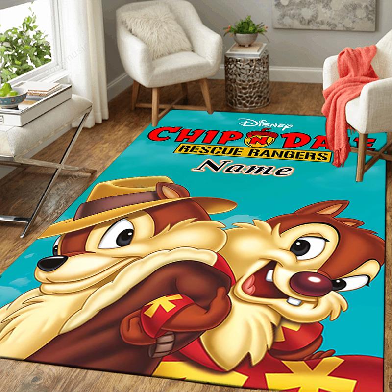 Custom 1Pc Chip Dale Adventure Rug Office Carpet Indoor Outdoor Entrance Doormat Nonslip Soft And Comfortable Living Room D91619