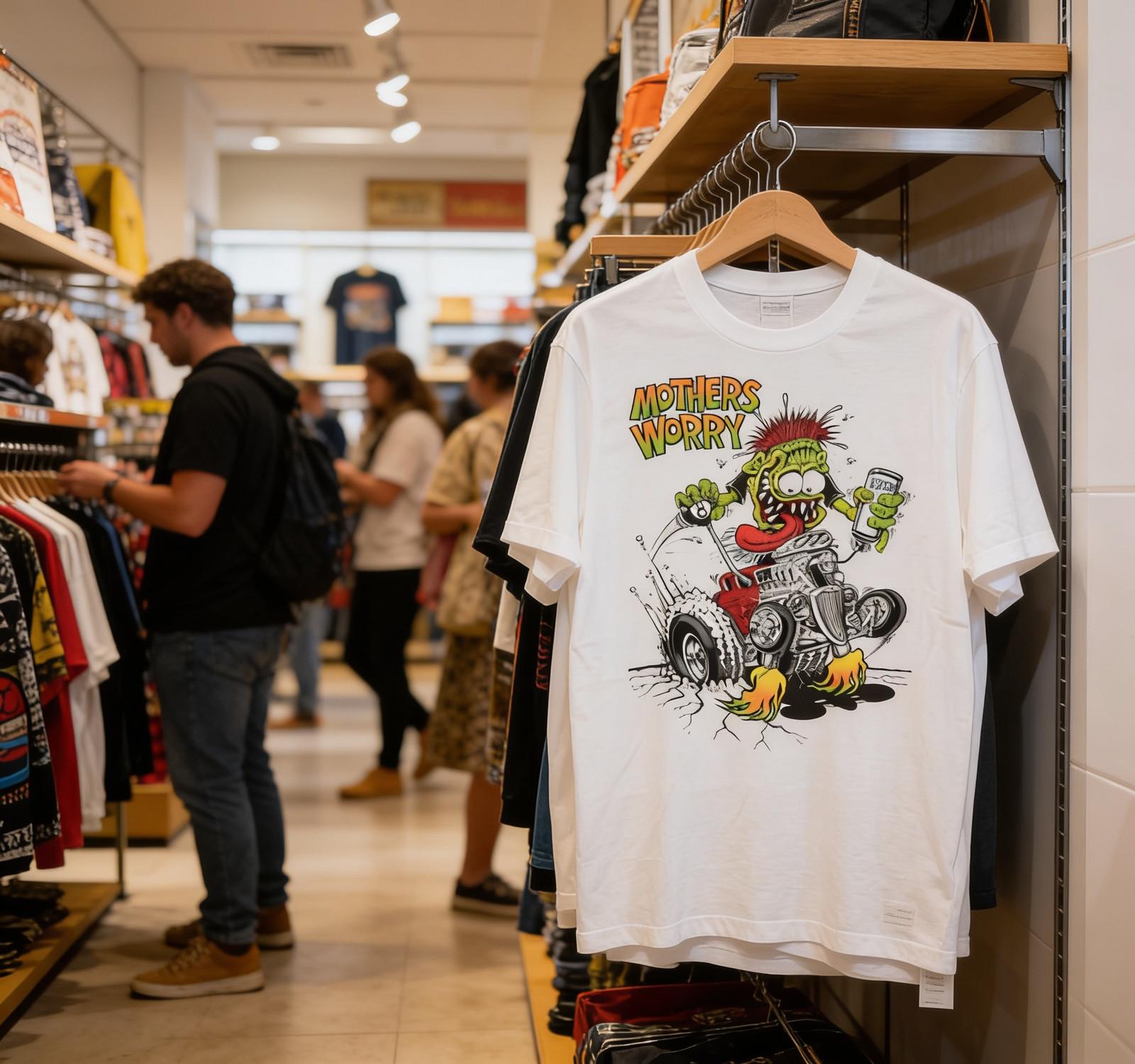 Белая футболка Ed Big Daddy Roth Mother s Worry Rat Fink XXXXL
