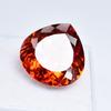 CERTIFIED Natural 21.45Ct Perfect Pear Cut Orange Sapphire Rare Vintage Gemstone