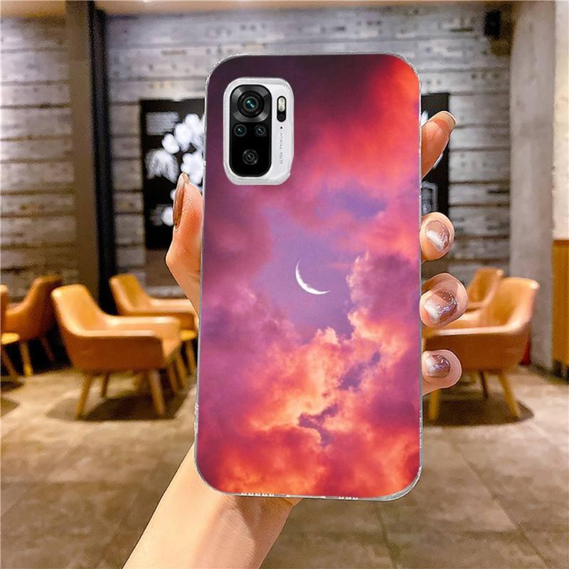 Kawaii Sky Space Soft Phone Case For Xiaomi 12 11T 10 9 Redmi Note 11 10 10S Pro Redmi 9 9A 8 Transparent Phone Cover