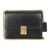 New Hutton Cow Leather Envelope Bag Shoulder Bags Small Size Women's Black CJ392-B4BK