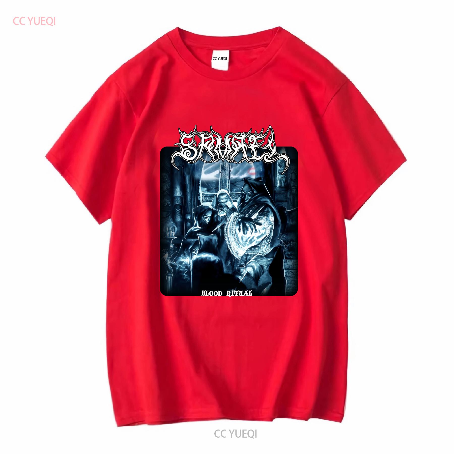 SAMAEL SHIRT BLOOD RITUAL RARE vintage Washed Soft Top For Everyday Wear Stretched fashion homme Unisex Slightly S