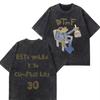 Rappare Bad Bunny Turné 2026 Debi Tirar Mas Fotos DTMF Merch T-shirts Herr Mode Sommar Rundhalsad T-shirt Hip Hop Vintage Tvättade T-shirts
