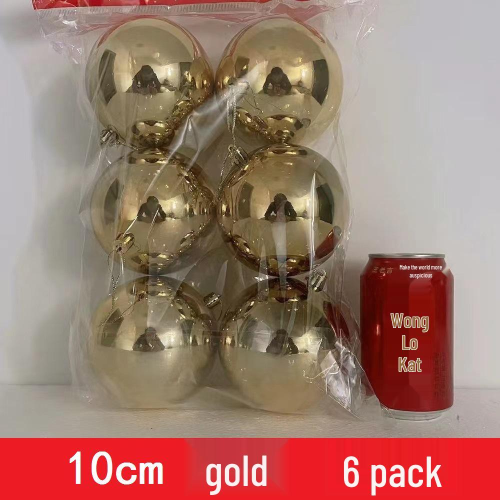 Custom Electroplated Round Christmas Hanging Ornament