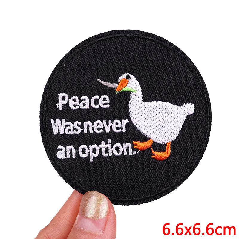 NEW Cartoon Animal Embroidered Patches Goose Frog Cat Patch Iron On Patches For Clothing Hats Jackets Backpack Embroidery Badges