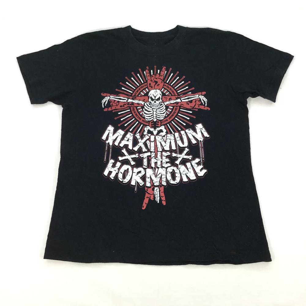 Maximum the Hormone Black T-Shirt Cotton Unisex For Men Women Unisex T-Shirt