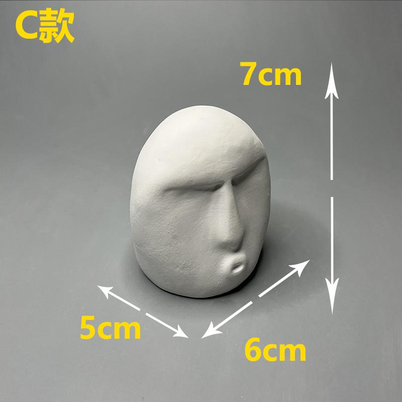 Креативные Абстрактные Фигурки Скульптуры Поделки Украшения для Гостиной Гипсовые Керамические Статуэтки Человеческих Голов Украшения Искусство Домашний Декор