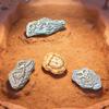 Miniature Resin Fossils Dinosaur Statue Model Mini Dinosaur Fossils Moss Landscape Ornament Educational Toy Figures