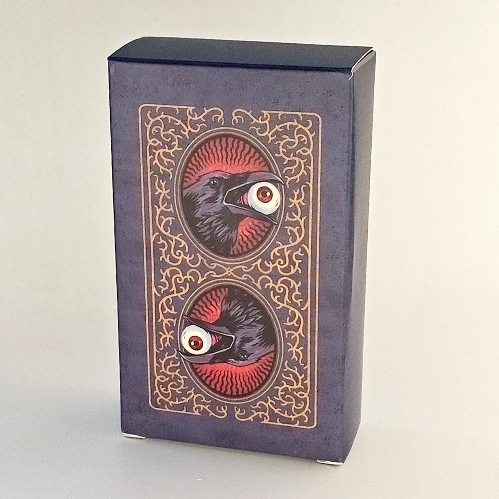 12*7cm Edgar Allan Poe Tarot Deck 78 Stunning Illustrations Based On Poe's Tales Printed On 350GSM Double-embossed Cardstock