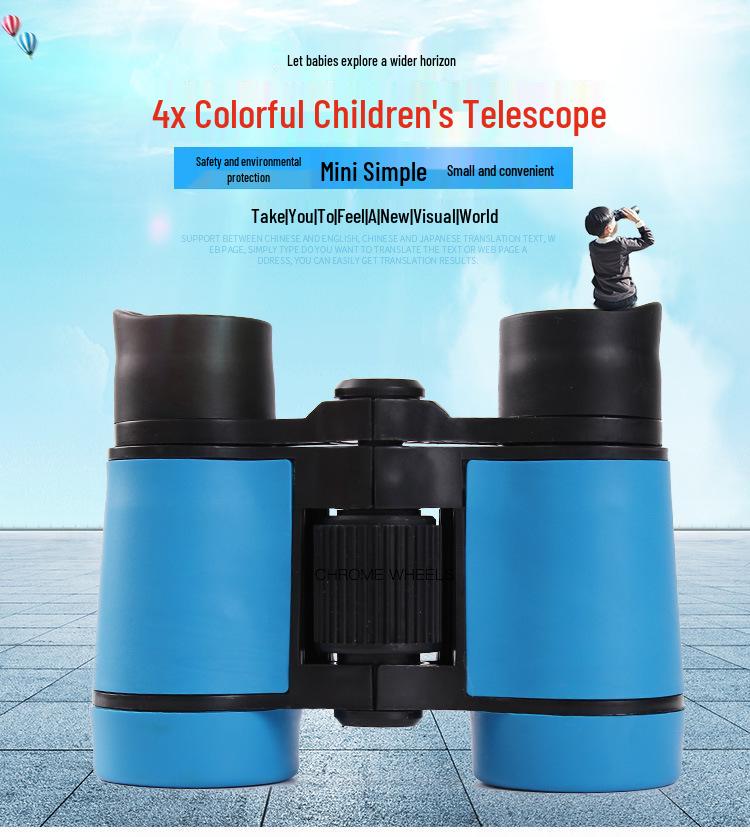 High Magnification HD Kids' Binoculars - 4x30 Children's Outdoor Telescope
