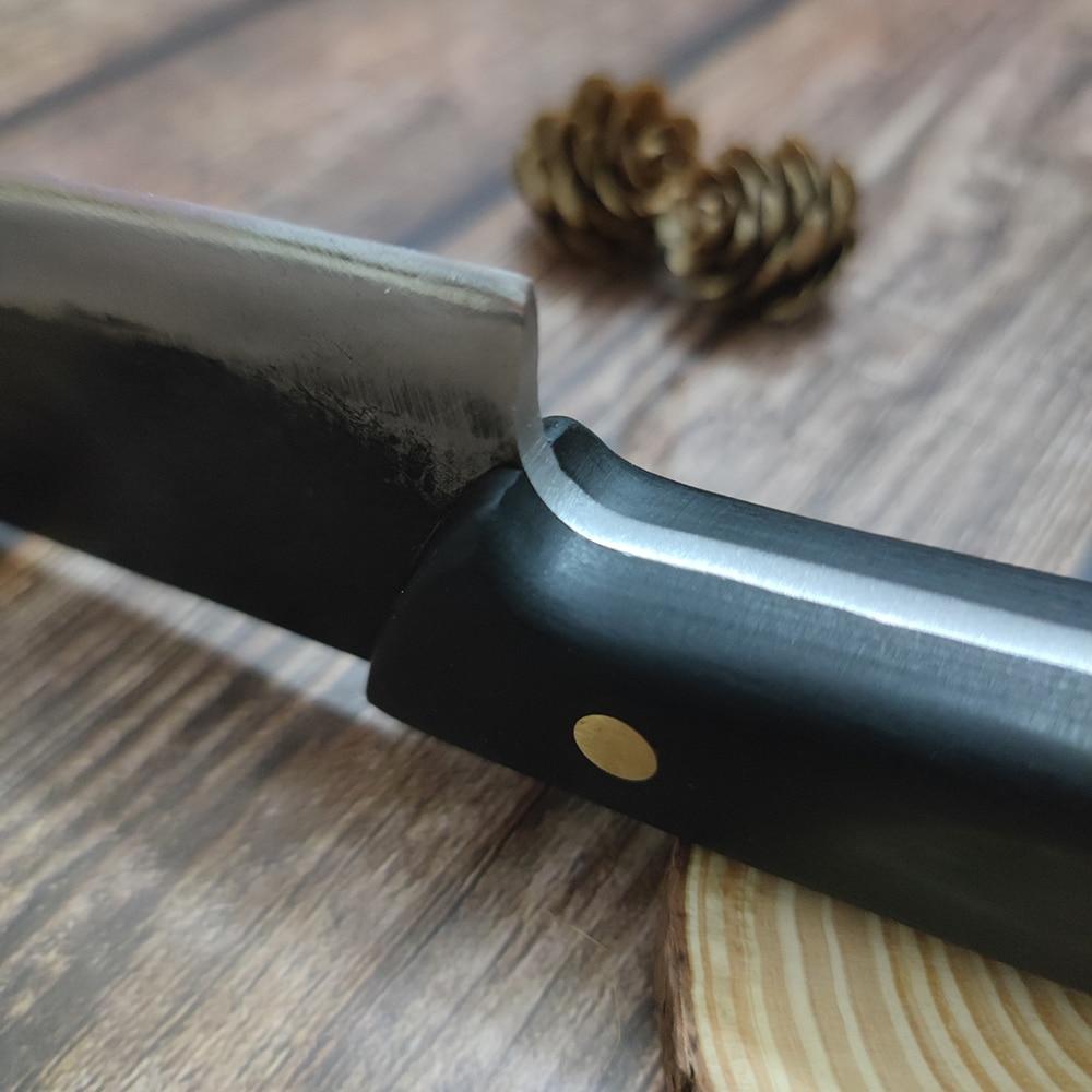 Handgefertigtes geschmiedetes Kochmesser, Fleischerbeil, chinesische Messer, Schlachtmesser