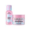 Flora Glow Rožu šķidrā maska 80ml + Izlīdzinošs krēms 50ml