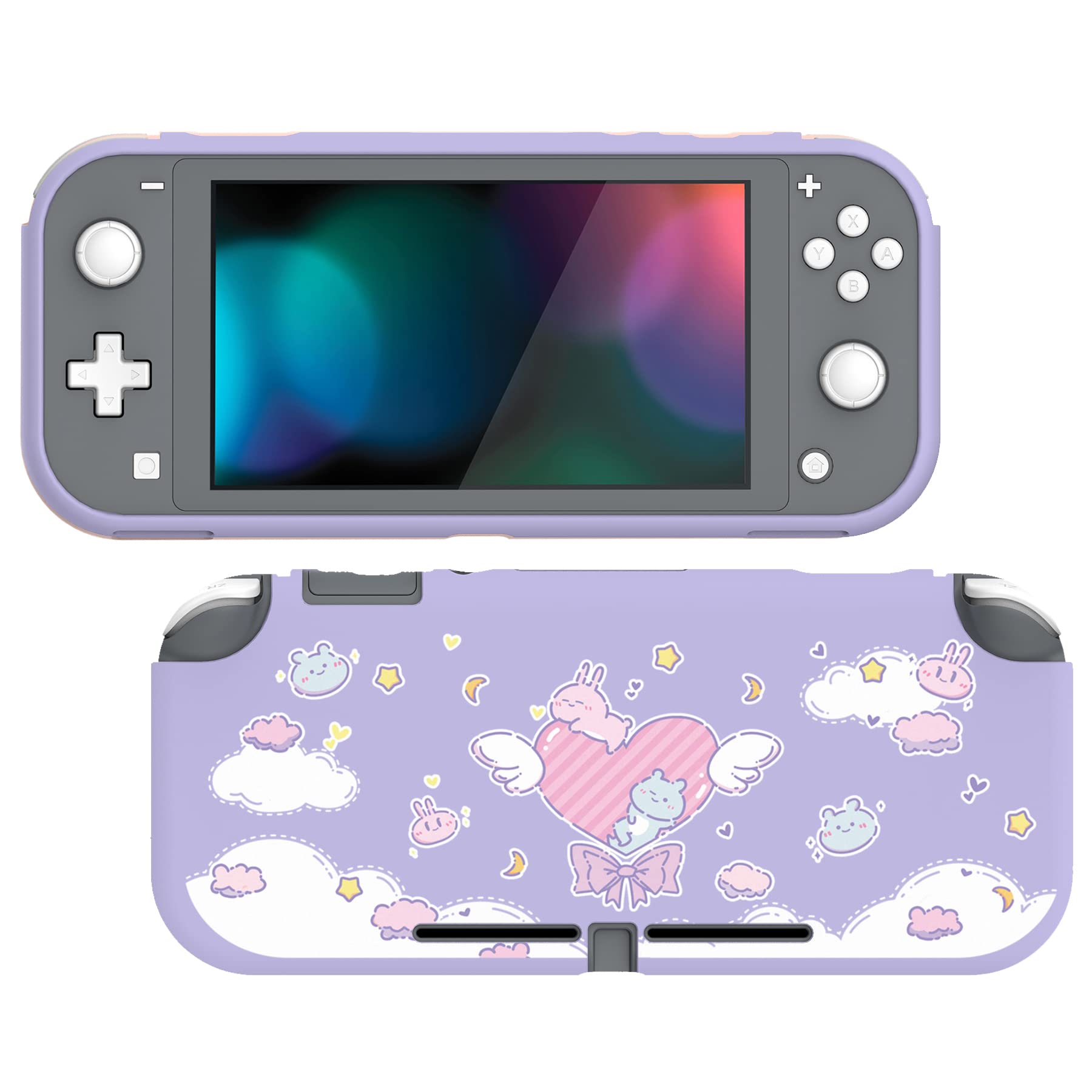 

Защитный чехол, совместимый с PlayVital Switch, чехол, совместимый с Switch Lite (мягкий) Lite, (мягкий) [Зайчик и Мишка]