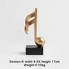 Golden Music Note Model Set Home Art Figurines Decorative Beautiful Crafts Ornaments Living Room Wine Cabinet Desk Decorations
