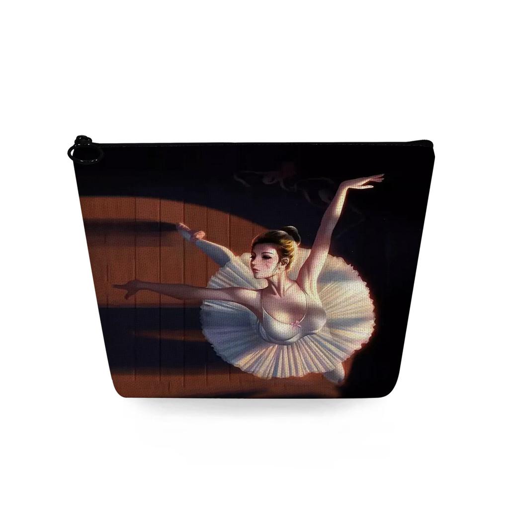 Women Ballet Girl Print Cosmetic Bag Toiletries Organize Travel Storage Case  6368